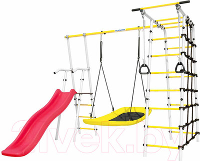 Игровой комплекс Romana Богатырь / 103.07.06 (качели лодка, белый/желтый)