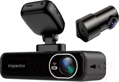 Автомобильный видеорегистратор Inspector UHD 450 (4K) (2 камера FHD)