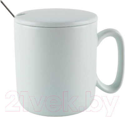 Кружка с ложкой Swed house Package MR2-12 (голубой)