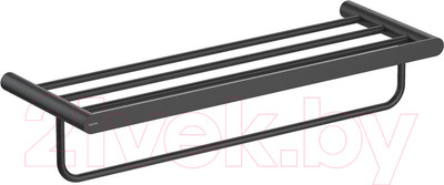 Полка для полотенца Aquatek Лира AQ4415MB (черный матовый)