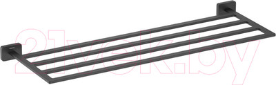 Полка для полотенца Aquatek Либра AQ4322MB (черный матовый)