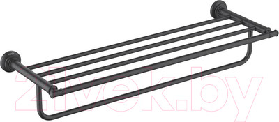 Полка для полотенца Aquatek Классик AQ4515MB (черный матовый)