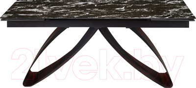 Обеденный стол Halmar Hilario (черный мрамор/черный)