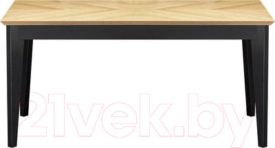 Обеденный стол Halmar Edmondo 160-240x90x75 (дуб/черный)