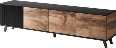 Тумба Halmar Random RTV-3 (дуб вотан/черный)