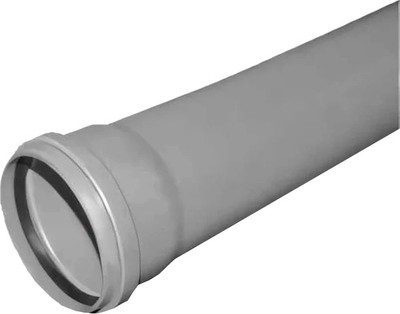 Труба внутренней канализации Valfex Optima 110 раструбом 1.5м / 211100150