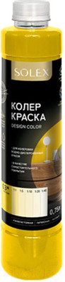 Колеровочная краска Solex Желтая (750мл)