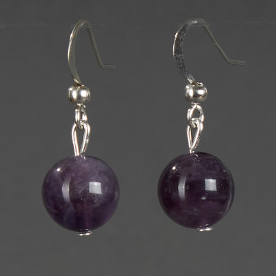 Серьги Wolves Элитный Аметист 40937 №1