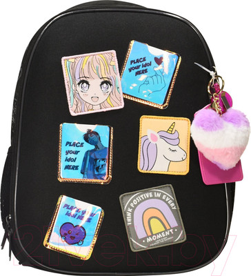 Школьный рюкзак Schoolformat Ergonomic Light Комикс аниме / РЮКЖКМБ-КА (черный)