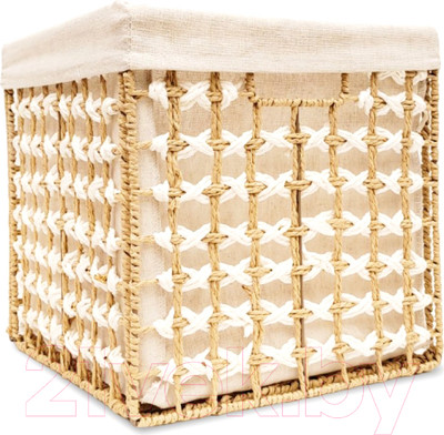 Корзина Swed house Lofsen 94.01.5716 (натуральный/белый)