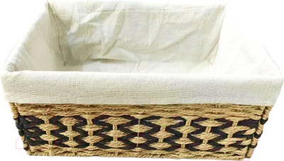 Корзина Swed house Lofsen 94.01.7582 (натуральный/черный/белый)