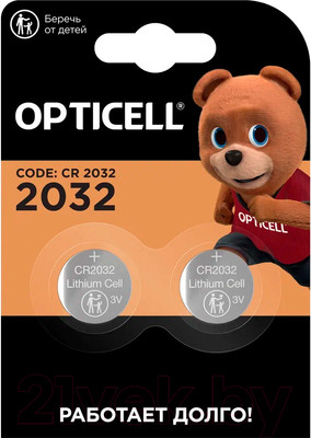 Комплект батареек Opticell Specialty CR 2032 5060001 (2шт)