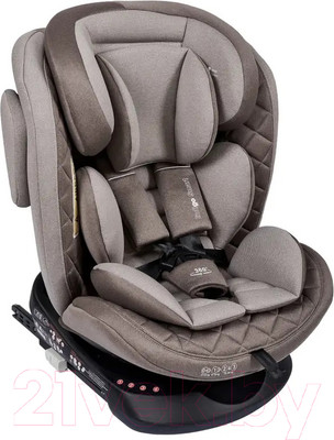 Автокресло INDIGO Smart Isofix (бежевый/коричневый)