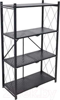 Стеллаж AksHome Infinity 70x34x123 (черный)