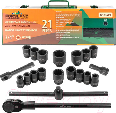 Универсальный набор инструментов Forsland 6212-5MPB