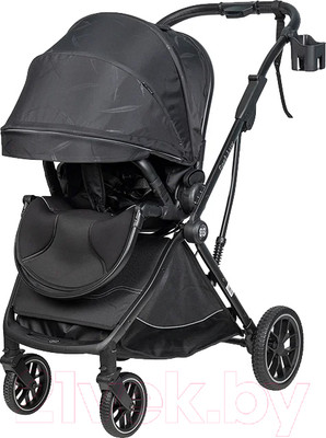Детская прогулочная коляска Farfello Fest Lux / FL-9 (черное перышко)