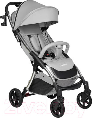 Детская прогулочная коляска Farfello Sunrise / FS-003 (серый/серебристый)