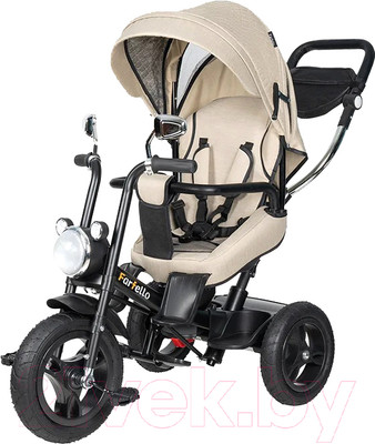 Трехколесный велосипед с ручкой Farfello PL-05 (хаки)