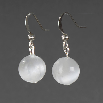 Серьги Wolves Элитный Селенит 40981 №1