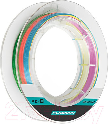 Леска плетеная Flagman Fishing PE X-8 Braid 1.0 0.165мм 150м / FPX8B-012