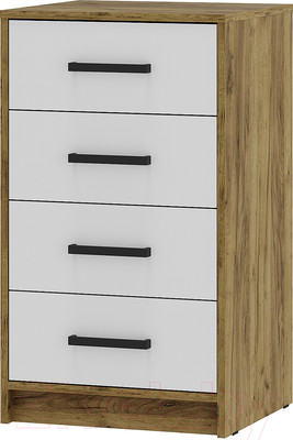 Комод BTS Мия КМ-02 (крафт/белый)