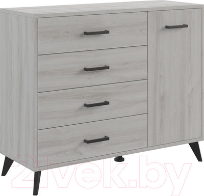 Тумба Генезис Мебель Светлана Лофт (сосна белая лофт/венге)