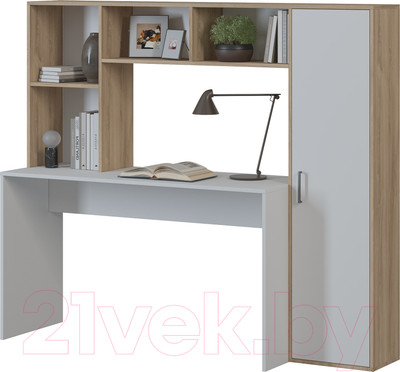 Письменный стол Genesis Мебель Прямой (дуб сонома/белый)