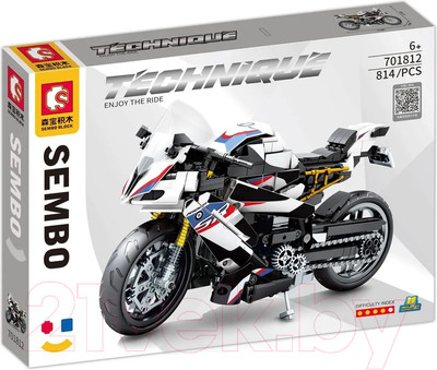 Конструктор Sembo Мотоцикл Мото-лед 169451 (814эл)