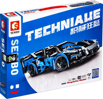 Конструктор Sembo Гоночный автомобиль 170957 (491эл)