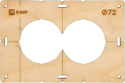 Шаблон разметочный EKF Для подрозетников / sh-d72-2