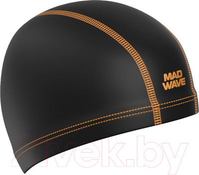 Шапочка для плавания Mad Wave Lycra Ergofit (черный)
