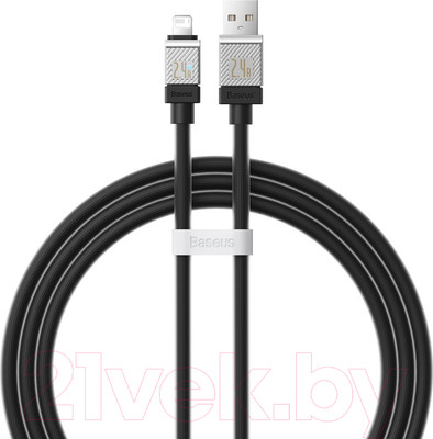 Кабель Baseus CoolPlay USB to iP 2.4A / CAKW000501 (2м, черный)