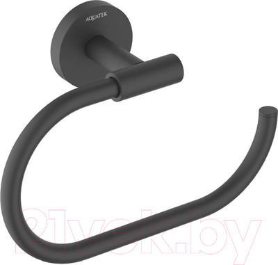 Кольцо для полотенца Aquatek Оберон / AQ4221MB (черный матовый)