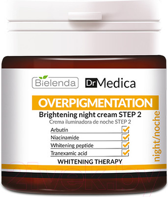 Крем для лица Bielenda DR Medica Overpigmentation ночной Шаг 2 (50мл)