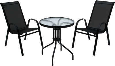 Комплект садовой мебели Garden Story Сан-Ремо Мини / SC-092KD/WR1208 (черный)