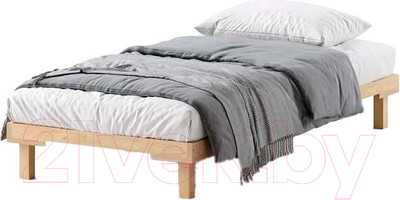 Односпальная кровать Домаклево Канапе 80x190 (береза/натуральный)