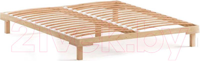 Двуспальная кровать Домаклево Канапе 180x190 (береза/натуральный)