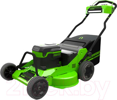Газонокосилка аккумуляторная Greenworks 82LM30S самоходная, бесщеточная 82V 76см / 2519207 (без АКБ и ЗУ)