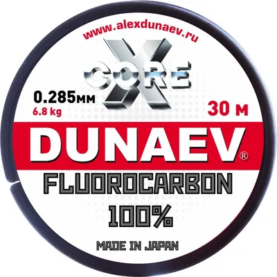 Леска монофильная Dunaev Fluorocarbon 0.285мм 30м / DSL285