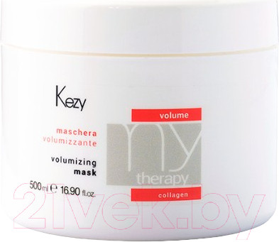 Маска для волос Kezy Volumizing Для придания объема с морским коллагеном (500мл)
