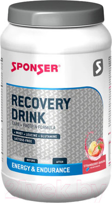 Гейнер Sponser Recovery Drink / 80276 (1200г, клубника-банан)