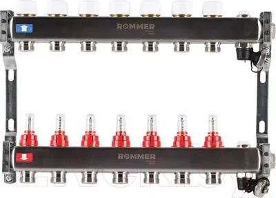 Коллекторная группа отопления Rommer RMS-1201-000007