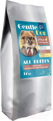 Сухой корм для собак Pet's Brunch ДжентлДОГ Утка с ягодами (14кг)