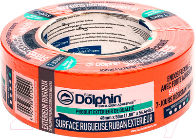 Лента малярная Blue Dolphin 0.048x20м (оранжевый)