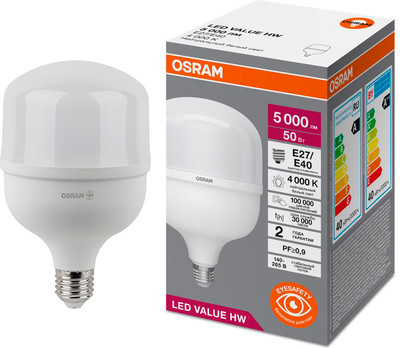 Лампа Osram LED E27/Е40 50Вт 4К HW 50SW/840 230V / 4099854121432