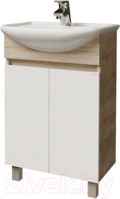 Тумба под умывальник Grossman Поло / 105501-1 (дуб сонома/белый)