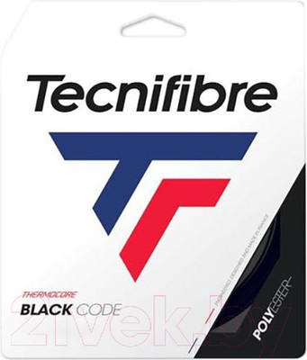 Струна для теннисной ракетки Tecnifibre Black Code 1.24 / 04RBL124XB (200м, черный)