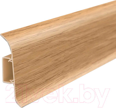 Плинтус Ideal Классик 201 Дуб 55мм с центральной планкой (2.2м)