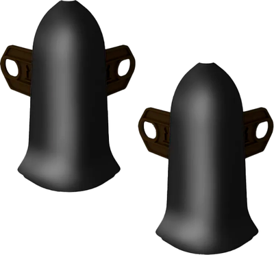 Уголок для плинтуса Ideal Классик 007 Черный (5.5см, 2шт, наружный, флоупак)