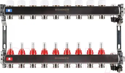 Коллекторная группа отопления Rommer RMS-1201-000009